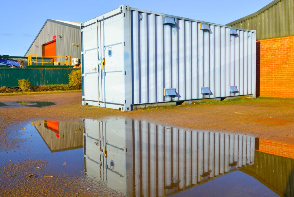 shipping container reflection